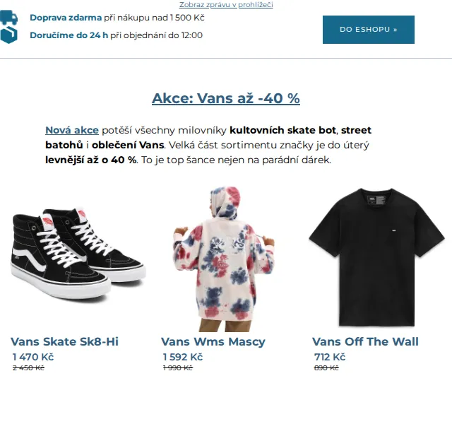 SNOWBOARD ZEZULA: Vans až -40 % – červen 2026 | Nuslet.cz