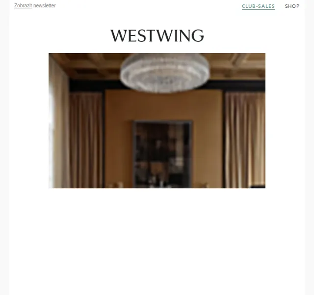 Westwing: High Society Glam – luxusní nábytek, šperky a kosmetika – červenec 2026 | Nuslet.cz