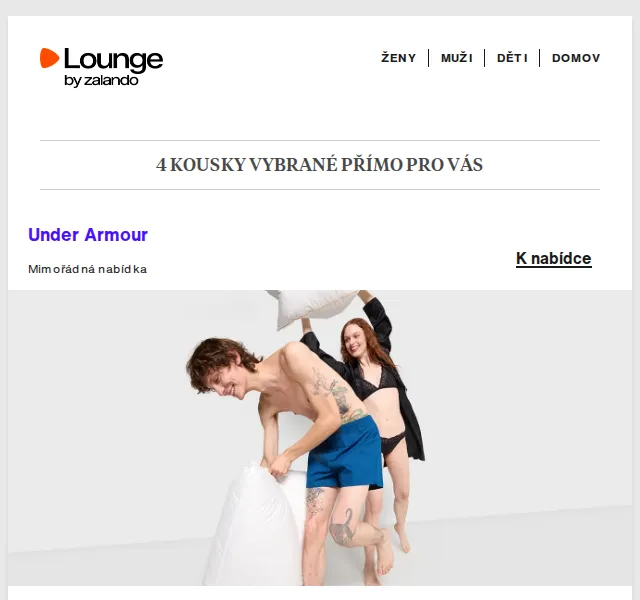 Lounge by Zalando: Under Armour, Alpha Industries & Villeroy & Boch – červen 2026 | Nuslet.cz