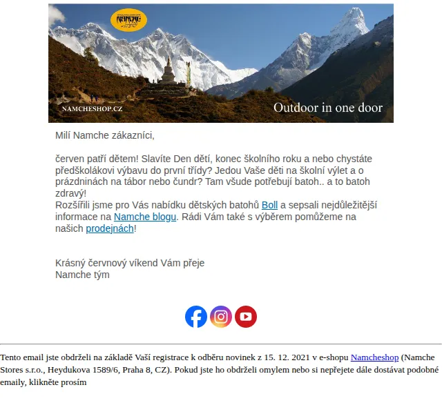 Namcheshop: Dětské batohy Boll – červen 2026 | Nuslet.cz