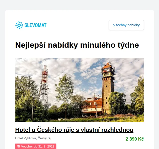 Slevomat: Pobyt u Českého ráje v hotelu s vlastní rozhlednou – červen 2026 | Nuslet.cz