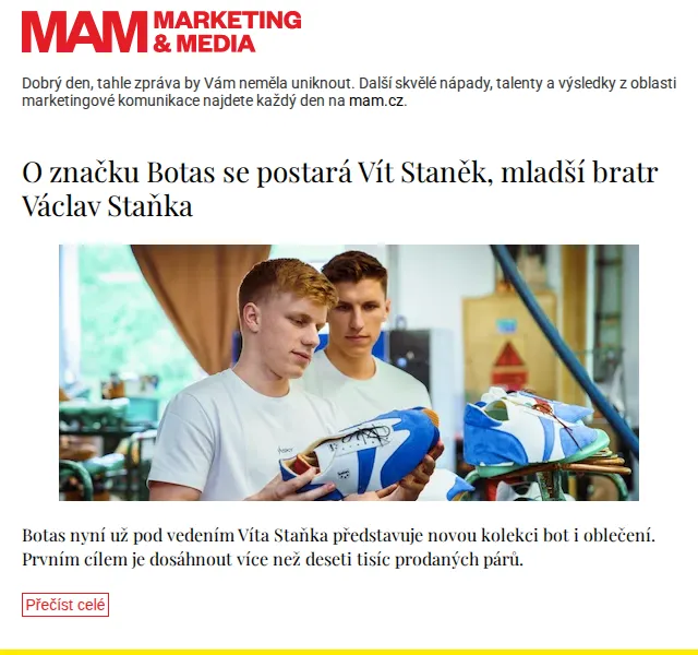 Marketing & Media: Nová kolekce Botas – červenec 2026 | Nuslet.cz
