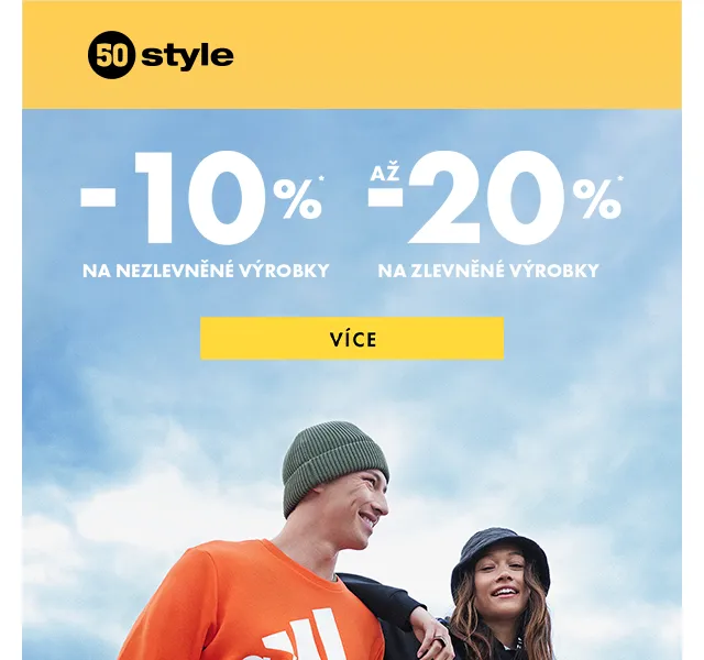 50style: Až 20% sleva na listopadové nákupy – listopad 2022 | Nuslet.cz