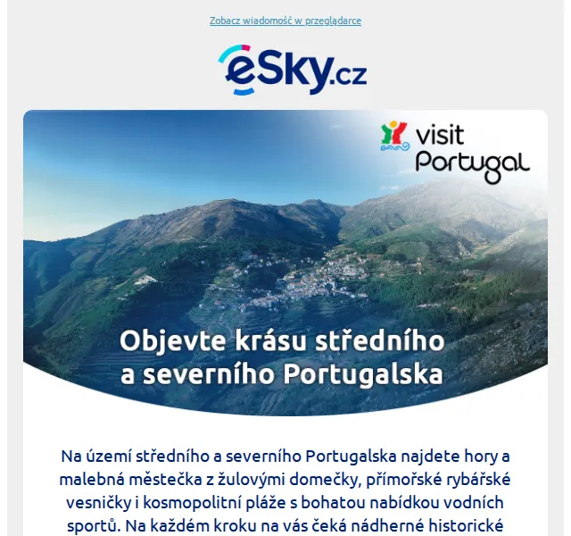 eSky.cz: střední a severní Portugalsko – červen 2026 | Nuslet.cz