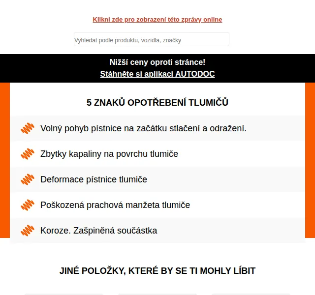 Autodoc: Tlumiče a autodíly za skvělé ceny – červen 2026 | Nuslet.cz
