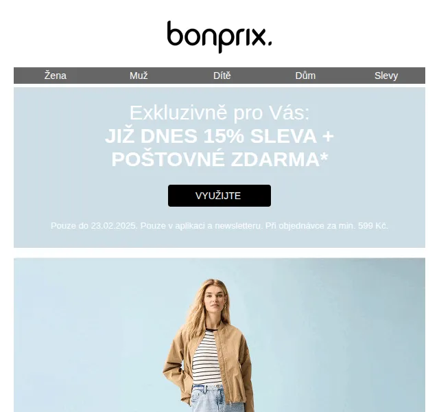 bonprix: 15% sleva + poštovné zdarma – červenec 2026 | Nuslet.cz