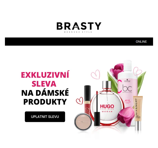 Brasty: Sleva 250 Kč na parfémy pro ženy – červen 2026 | Nuslet.cz