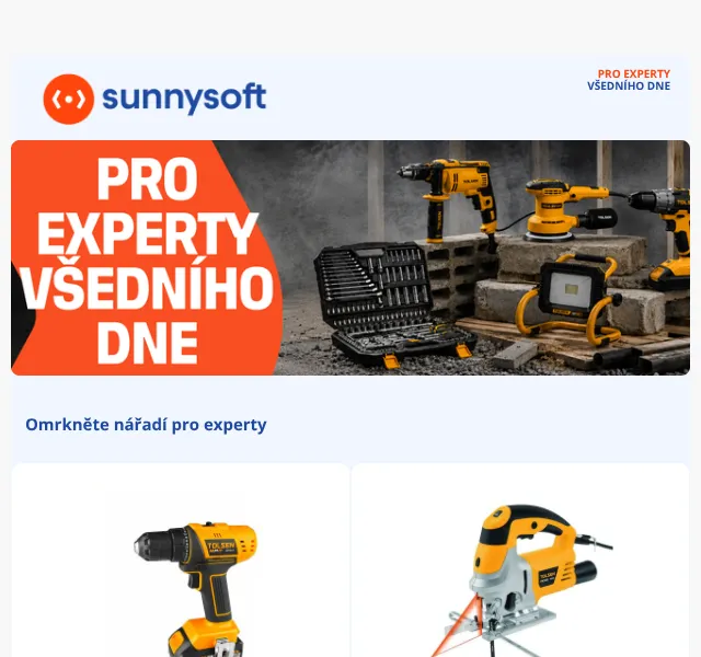 Sunnysoft.cz: Tolsen Tools nářadí – září 2026