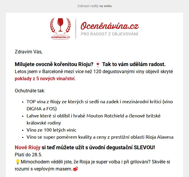 Vláďa z Oceněnávína.cz: TOP objevy z Riojy s degustační slevou – červen 2026 | Nuslet.cz
