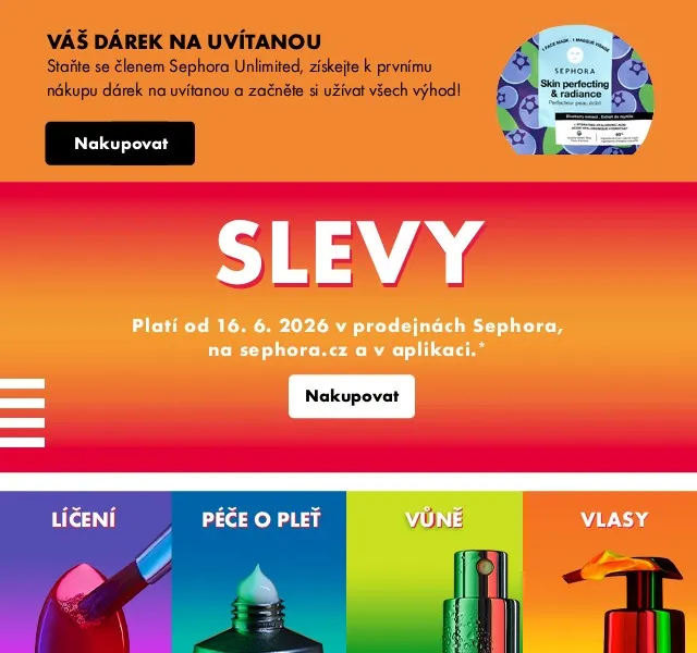 Sephora: až -30 % na dárky – červen 2026 | Nuslet.cz