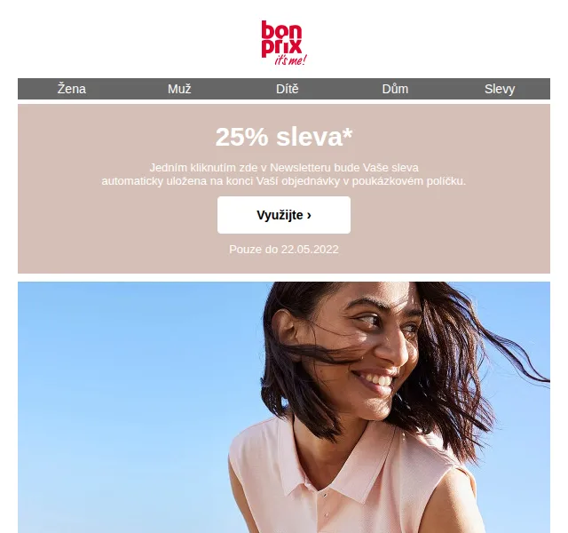 bonprix: 25% sleva na módu – červen 2026 | Nuslet.cz