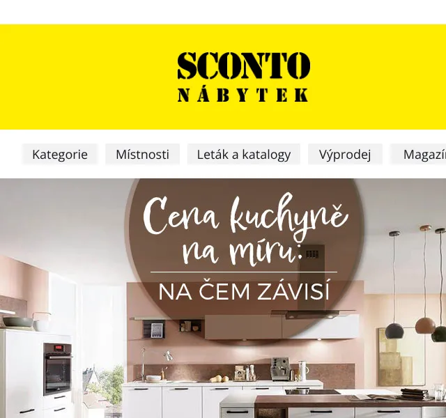 Sconto: Kuchyně na míru – květen 2026 | Nuslet.cz