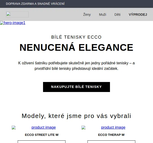 ECCO: bílé tenisky – červen 2026 | Nuslet.cz