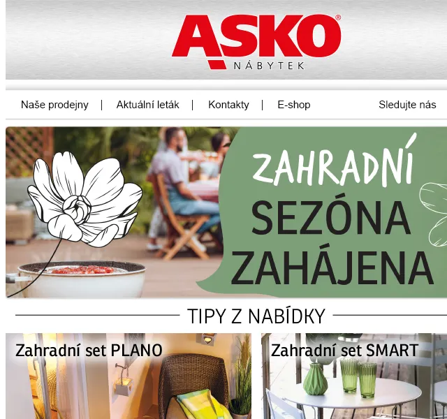 Asko Nábytek: Zahradní nábytek ve slevě – červen 2026 | Nuslet.cz