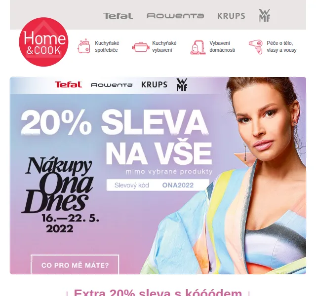 Home & Cook: -20 % na vše s OnaDnes – červen 2026 | Nuslet.cz