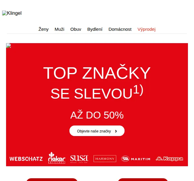 KLiNGEL.cz: Slevy až 50 % na Basically You & Blue Moon – červen 2026 | Nuslet.cz