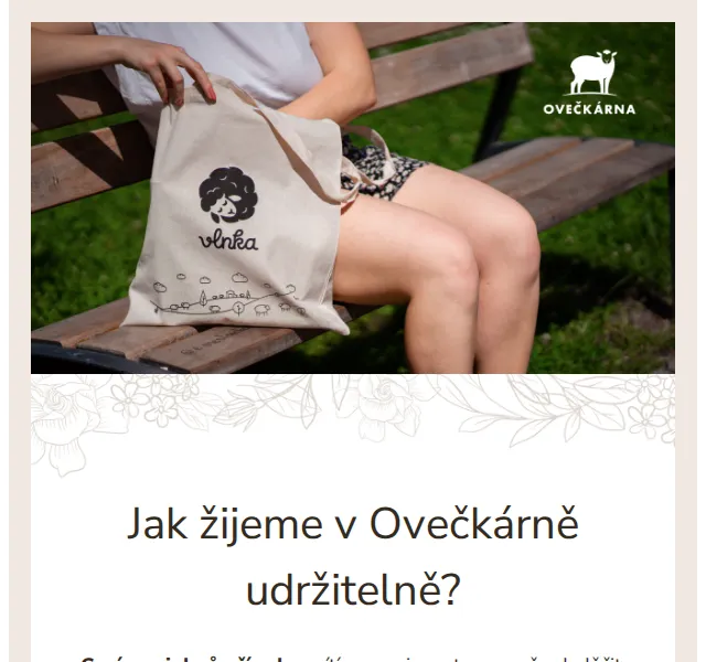 Ovečkárna: Udržitelné produkty s 15% slevou – červen 2026 | Nuslet.cz