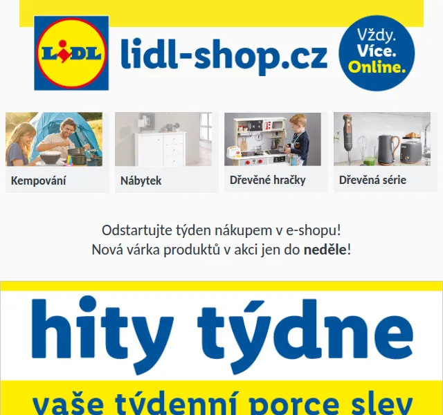 Lidl: Hity týdne se slevou až 40 % – červen 2026 | Nuslet.cz
