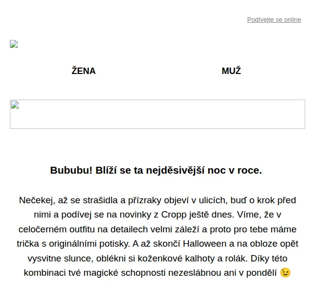 Cropp: Nová Halloween kolekce – říjen 2026 | Nuslet.cz