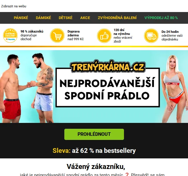Lukáš z Trenýrkárna.cz: Sleva až 62 % na bestsellery – červen 2026 | Nuslet.cz