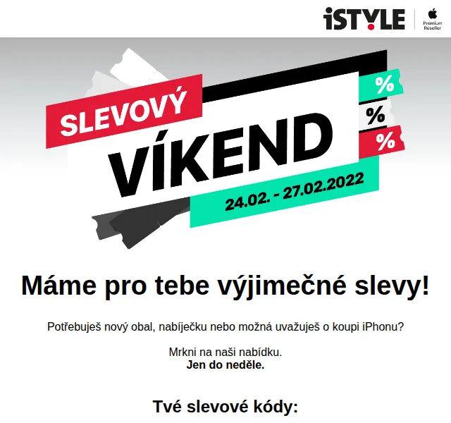 iSTYLE: Slevy až 20 % na iPhony, MacBooky a příslušenství – červen 2026 | Nuslet.cz