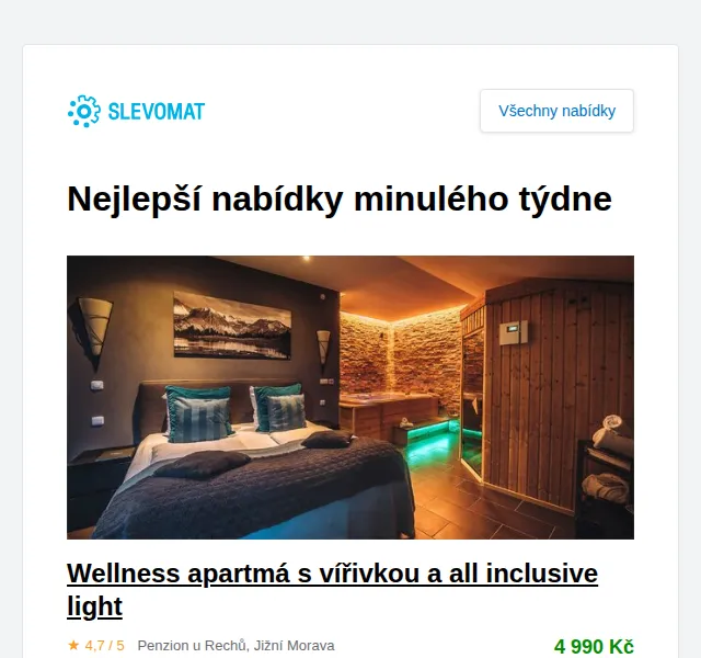 Slevomat: Nejlepší nabídky wellness pobytů – červen 2026 | Nuslet.cz