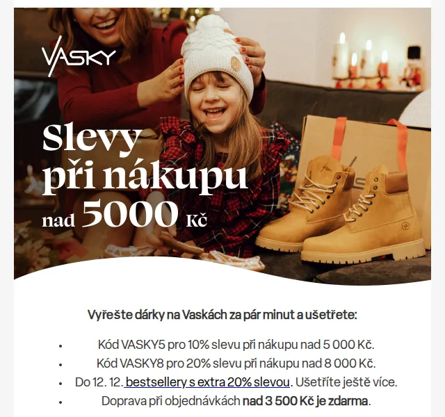 Vasky: 10% sleva při nákupu nad 5 000 Kč – červen 2026 | Nuslet.cz