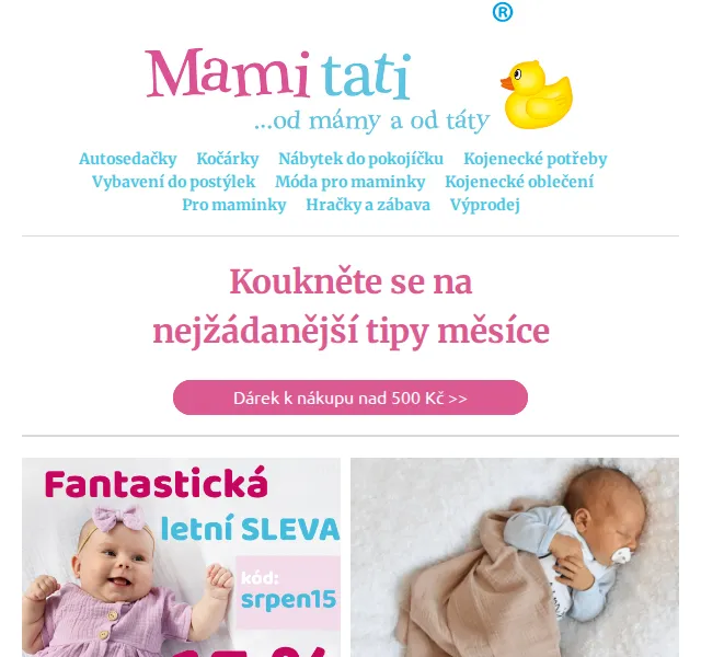Mamitati: Baby Nellys slevy a kočárek Coto Baby – červen 2026 | Nuslet.cz