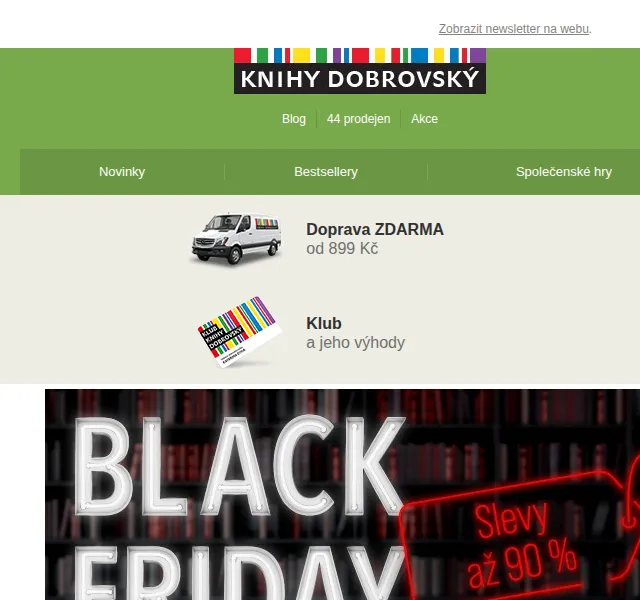 KnihyDobrovsky.cz: Až 90% slevy s letním Black Friday – červen 2026 | Nuslet.cz