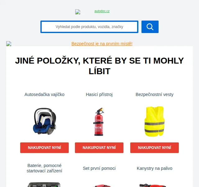 Autodoc.cz: Autosedačky a bezpečnostní vybavení – červen 2026 | Nuslet.cz