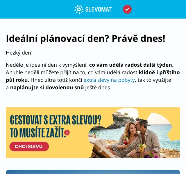 Slevomat: Dovolená až 45 % sleva – květen 2026 | Nuslet.cz