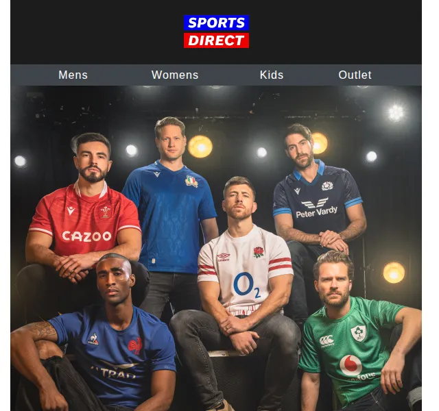 Sportsdirect.com: Slevy na dresy Six Nations až 31 % – červen 2026 | Nuslet.cz