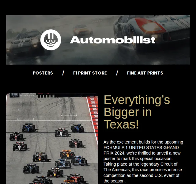 Automobilist: Plakáty F1 USA Grand Prix – červen 2026 | Nuslet.cz