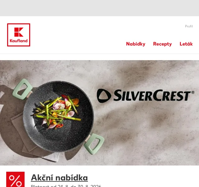 Kaufland: Silvercrest slevy – od 249,90 Kč | Srpen