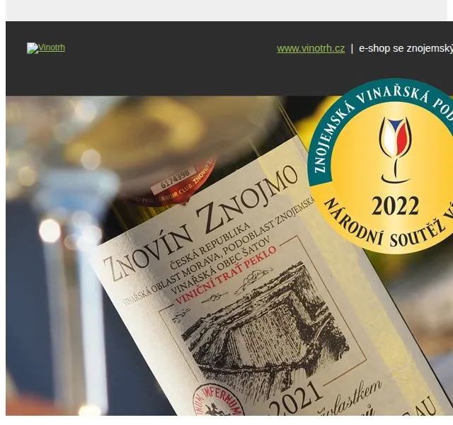 Vinotrh: Šampion Znojemska Milerka 2021 – září 2026 | Nuslet.cz