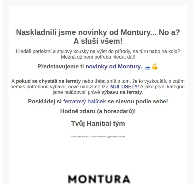Hanibal: Montura multisety na ferraty – červen 2026 | Nuslet.cz
