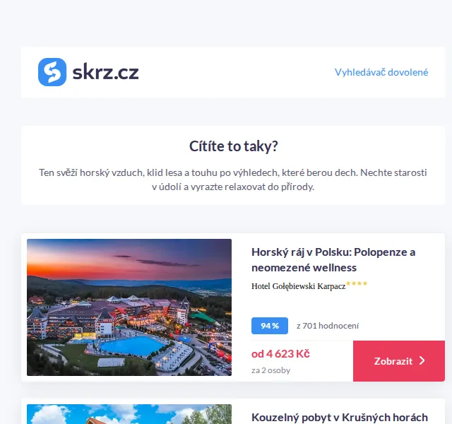Vánoce na Skrz: ubytování na horách – červen 2026 | Nuslet.cz