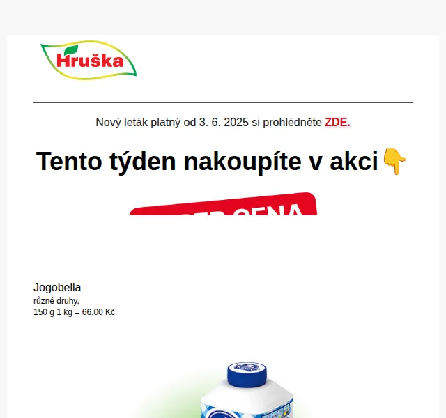 Hruška: cukr od 16,90 Kč a Gelfix za 29,90 Kč – červen 2025 | Nuslet.cz