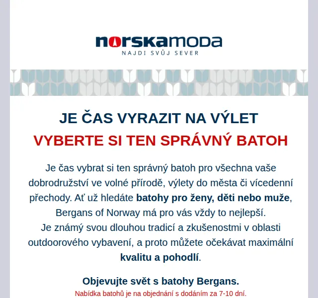 Norskamoda: Batohy Bergans – nová kolekce červen 2026 | Nuslet.cz