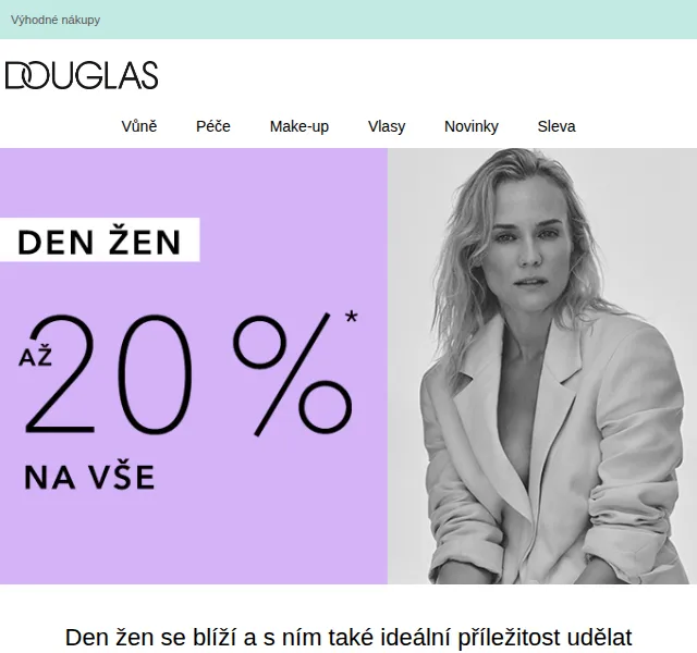 Douglas CZ: sleva až 20 % na vše – březen 2026 | Nuslet.cz