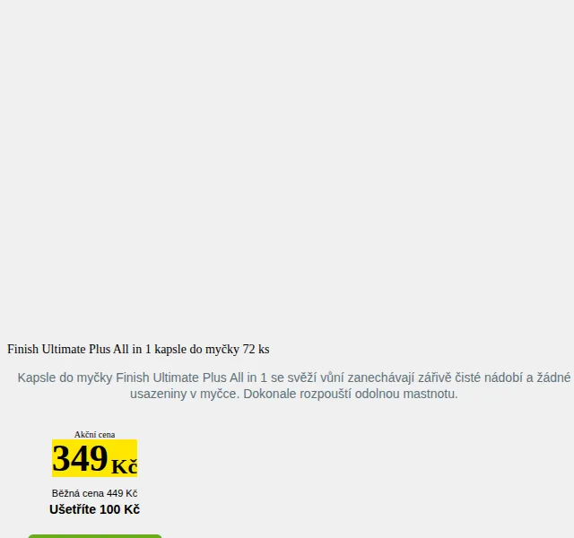 Dr.Max: Finish Ultimate Plus kapsle do myčky 72 ks – červenec 2026 | Nuslet.cz