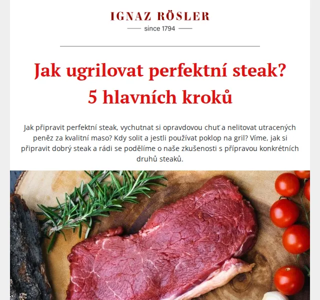 Ignazrosler.cz: Jak na perfektní steak – červen 2026 | Nuslet.cz