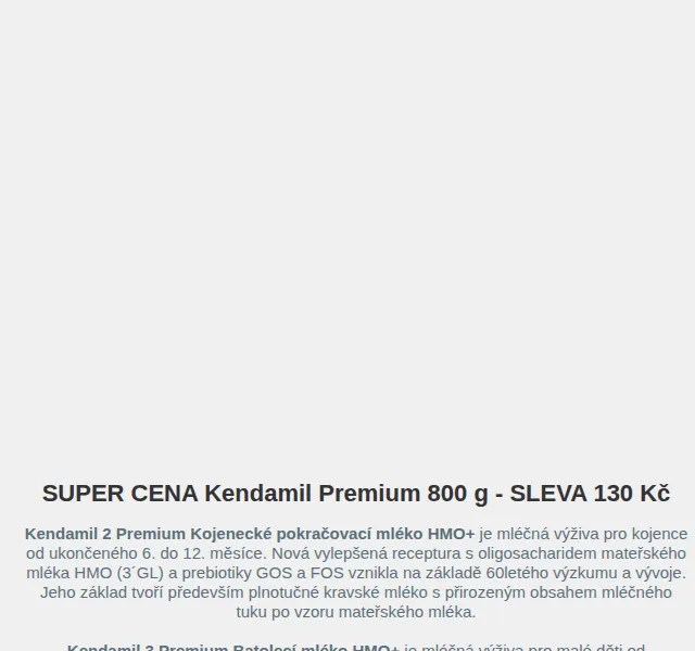 Dr.Max E-shop: Kendamil Premium sleva 130 Kč – říjen 2024 | Nuslet.cz