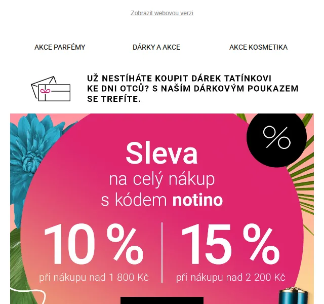 Notino: Sleva 15 % na celý nákup – červen 2026 | Nuslet.cz