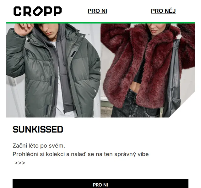 Cropp: BUNDY A KABÁTY – červenec 2026 | Nuslet.cz