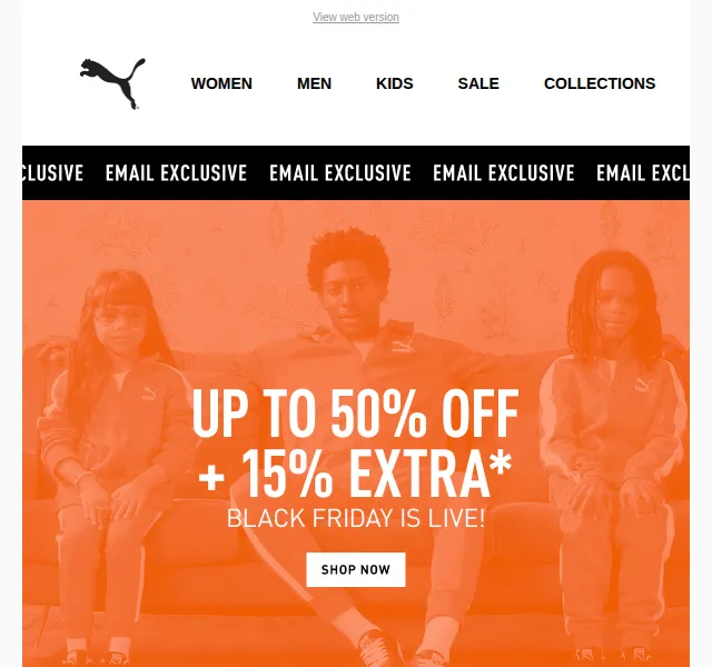 PUMA: sleva 15 % na Black Friday – červen 2026 | Nuslet.cz