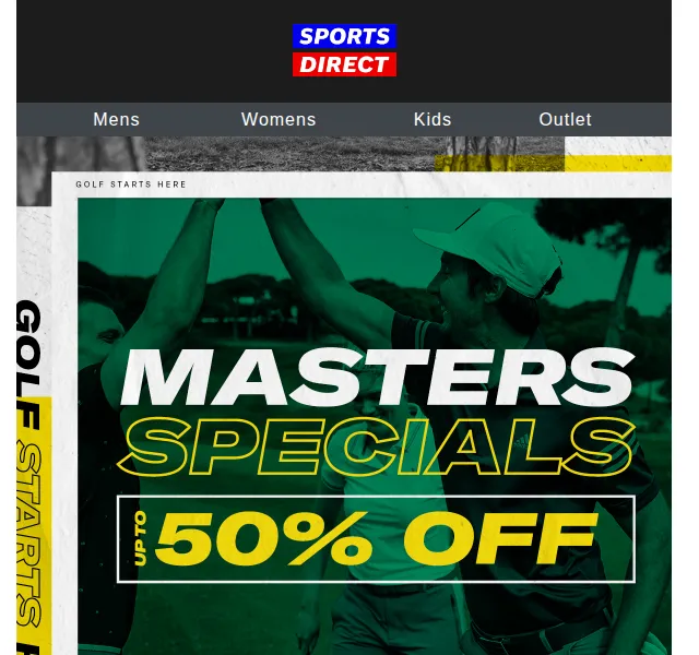 Sportsdirect: Až 50 % sleva na golf – červen 2026 | Nuslet.cz