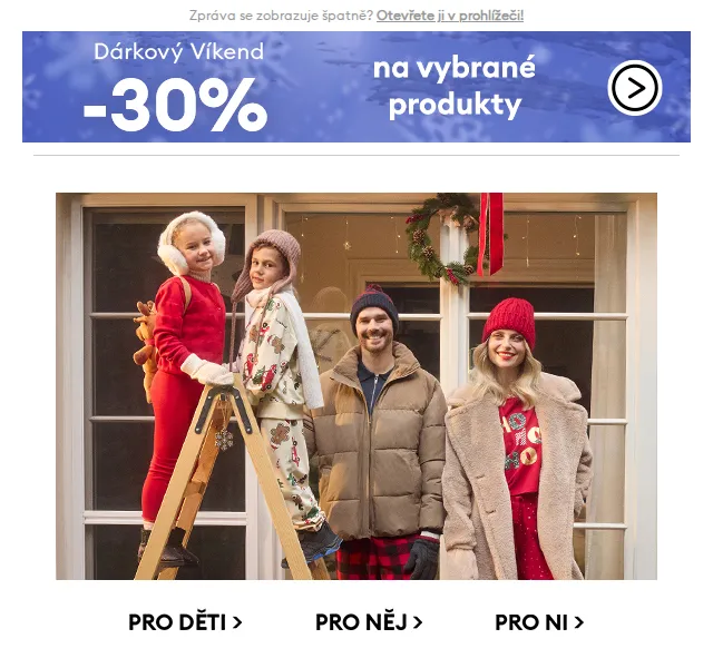 Sinsay: Vánoční outfity pro celou rodinu – červenec 2026 | Nuslet.cz