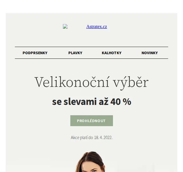 Astratex: Bellinda, Wonderbra, DIM prádlo až 40 % + doprava zdarma – červen 2026 | Nuslet.cz