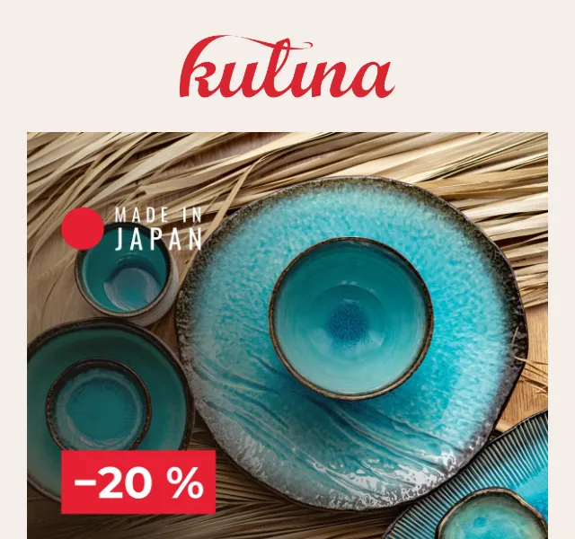 KULINA.cz: Sleva 20 % na Made in Japan keramiku – červen 2026 | Nuslet.cz